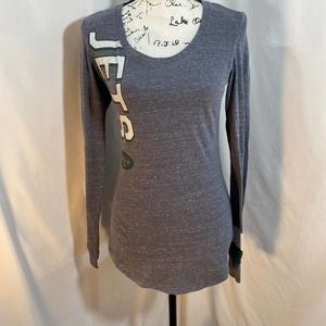 Nike Team Apparel Scooped Neck Long Sleeve Jets Shirt Sz S